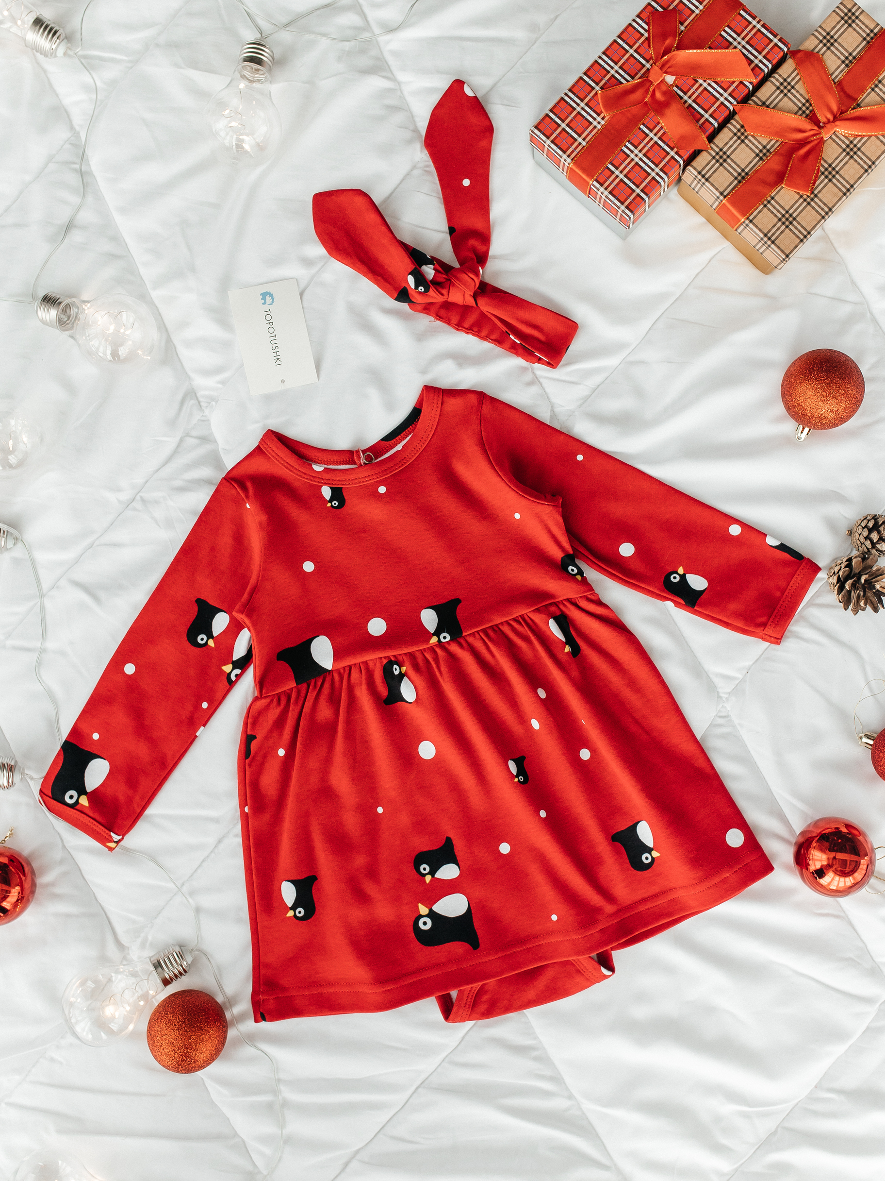 Платье-боди и повязка TOPOTUSHKI Т09263581ин - фото 1