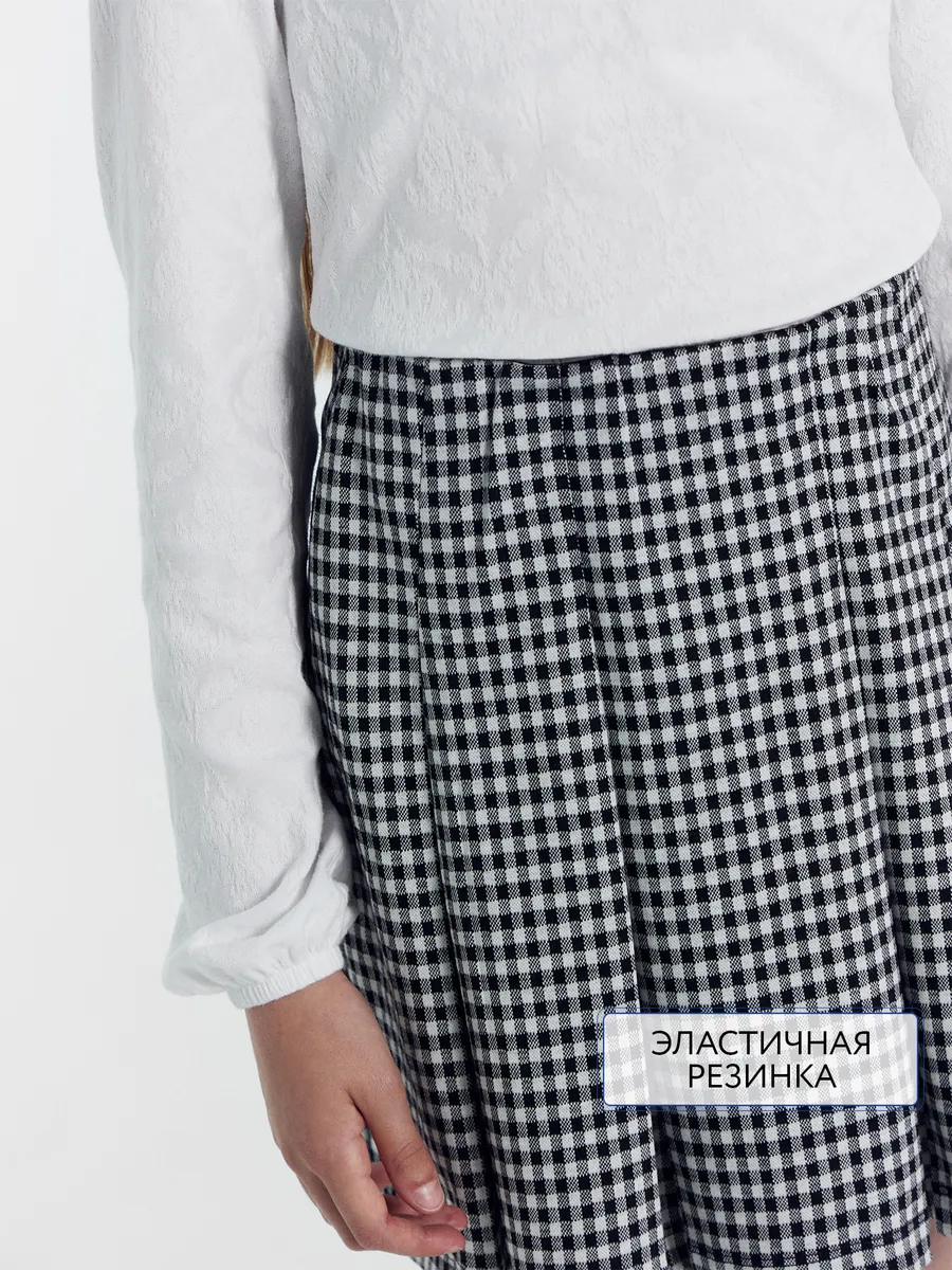Юбка Mark Formelle (Марк Формэль) 157039/клетка виши - фото 5