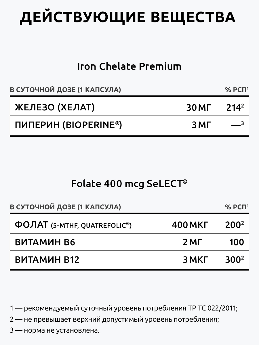 Комплекс Фолат Железо UltraBalance витамины для женщин - фото 9
