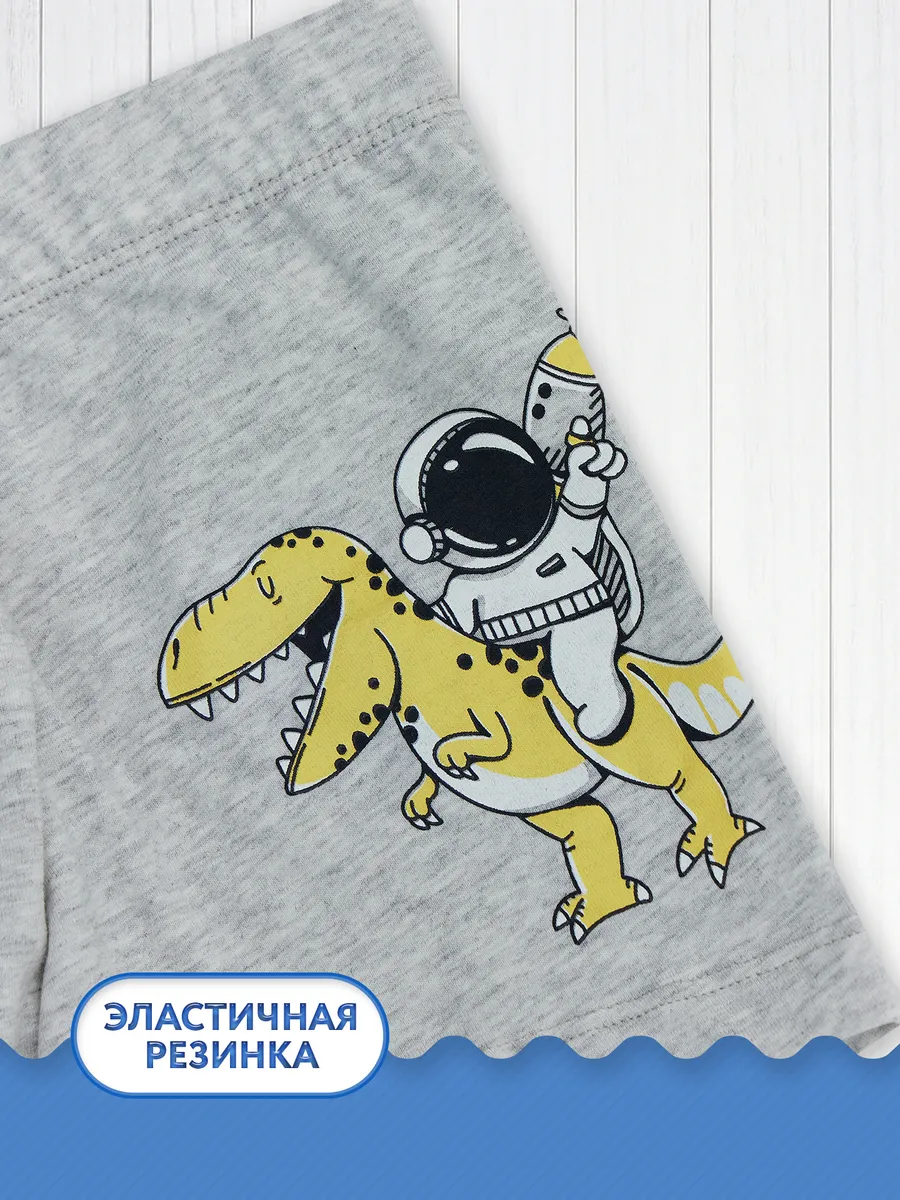 Трусы Mark Formelle (Марк Формэль) 413352/св.серый меланж +печать - фото 4