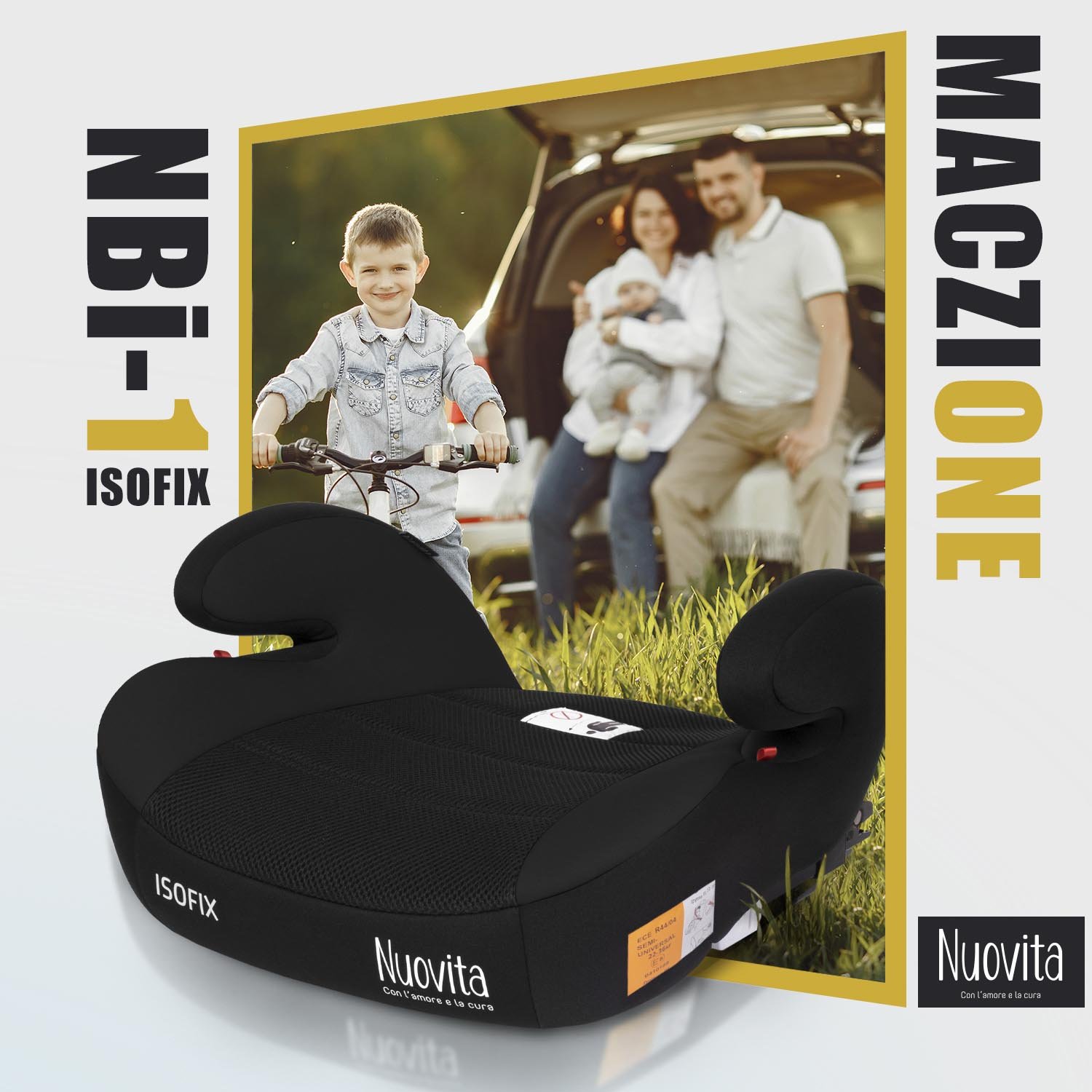 Автокресло Nuovita Isofix 3 (22-36 кг) черный - фото 1