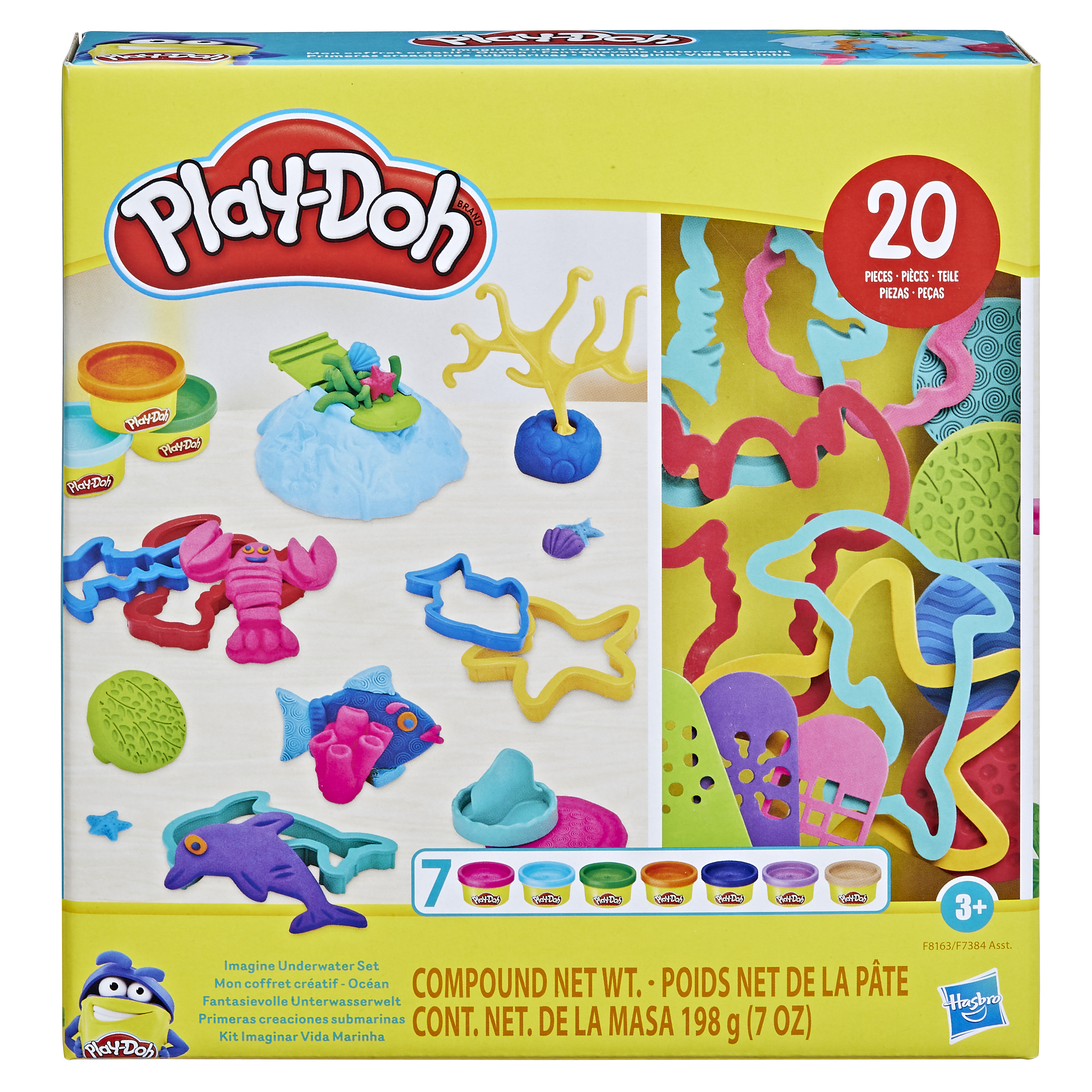 Масса для лепки Hasbro набор Play-Doh Подводный мир 7 цв. - фото 1