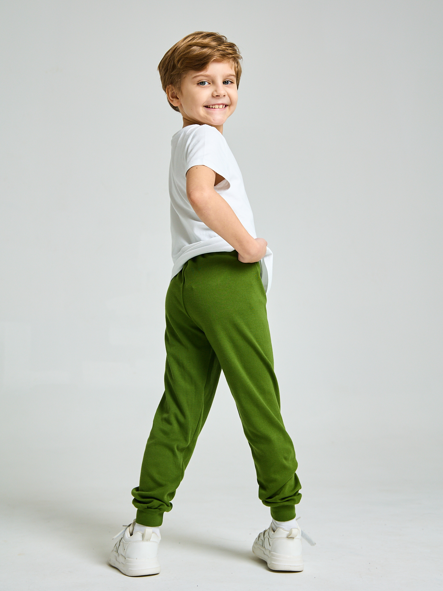Брюки 3 шт Babycollection brk018/int/k3/005/p1*mсерый_меланж,индиго,хаки - фото 5