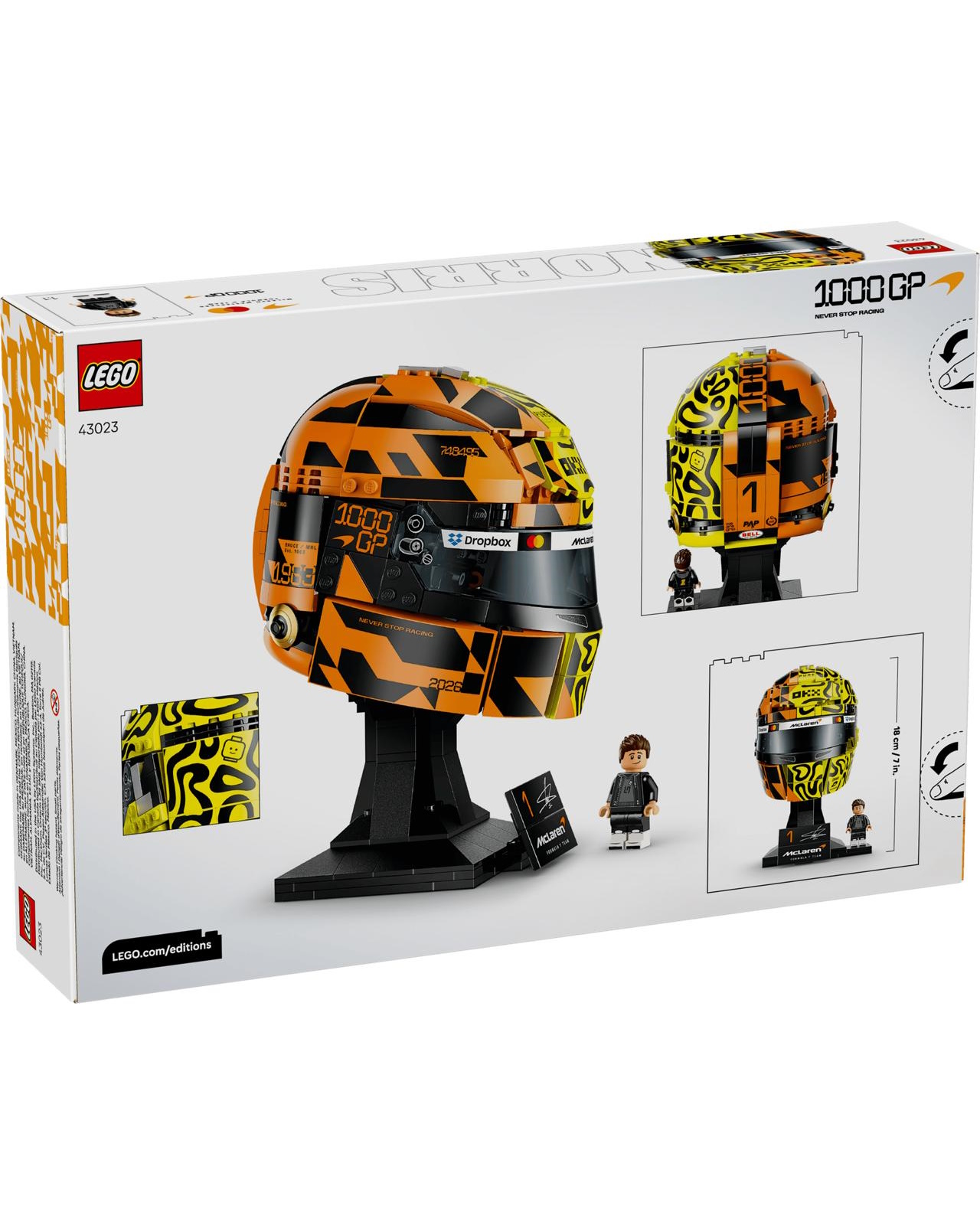 Конструктор LEGO Editions Шлем Ландо Норриса 884 дет. - фото 12