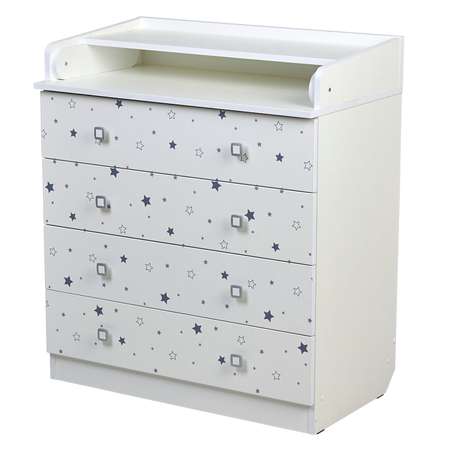Комод Фея 1580 Звездное сияние Белый