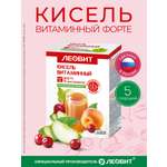 Кисель Витаминный Форте 5 шт по 20 г Леовит натуральный напиток быстрого приготовления
