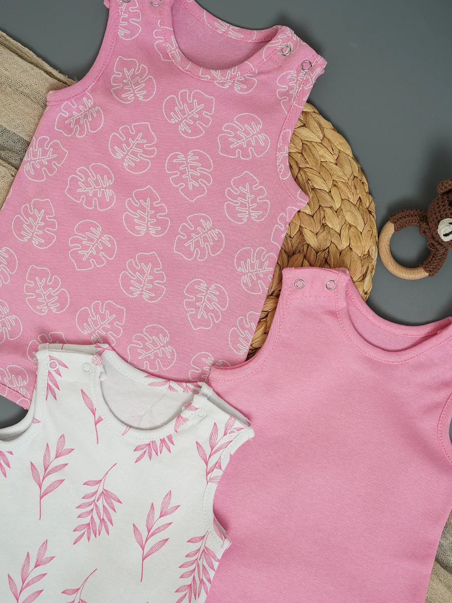 Песочник 3 шт Супер Пупс нбр/3прпе/Джордан/SK22розовыйлисточкиветочки - фото 27