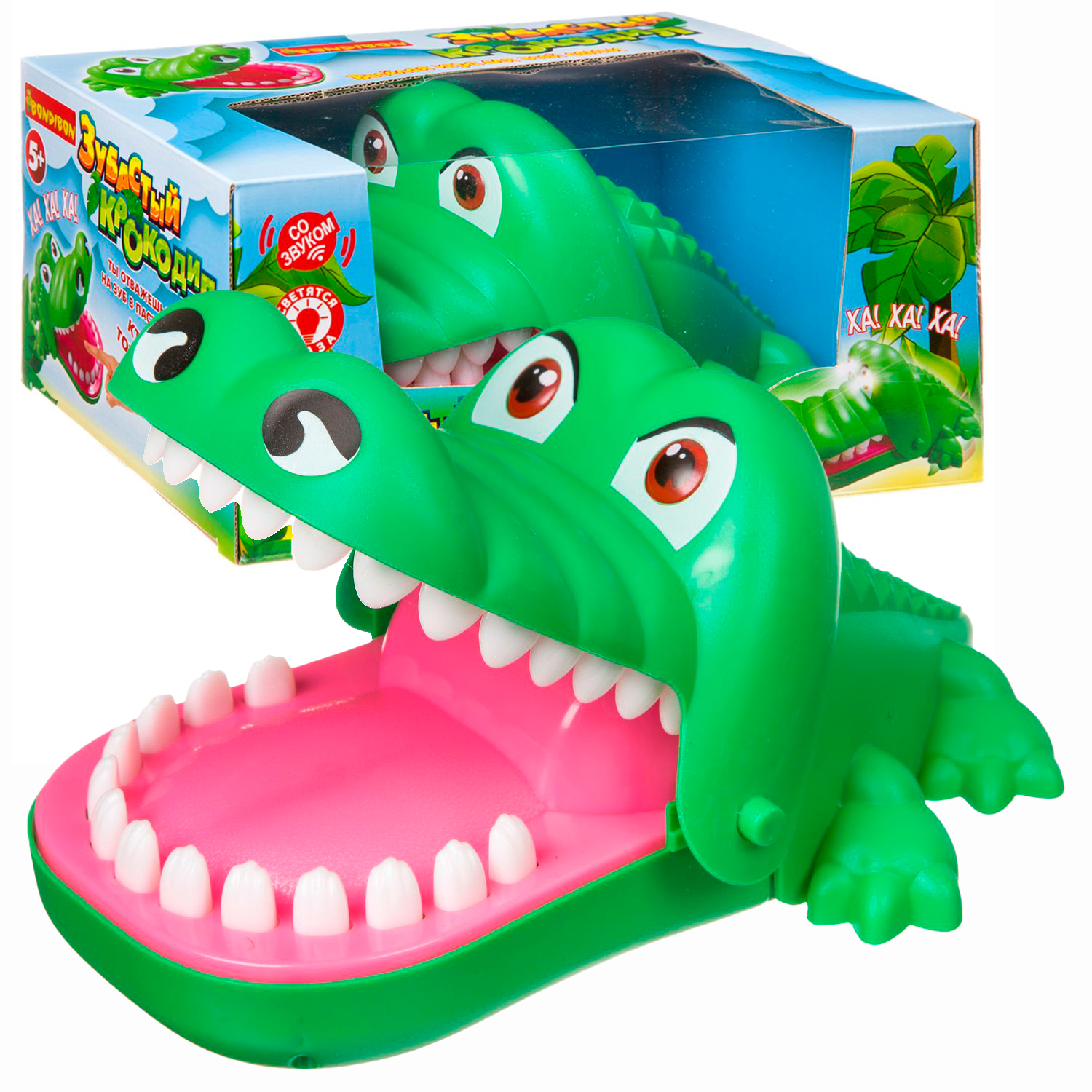 Настольная игра Bondibon на реакцию Зубастый Крокодил - фото 1