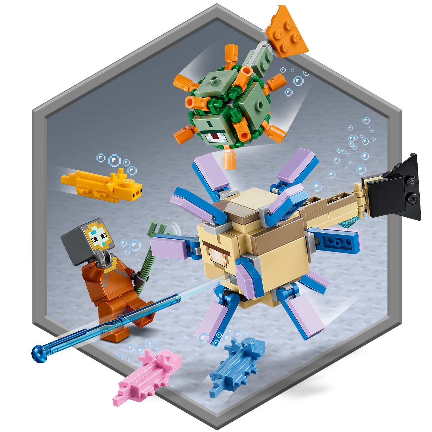 Конструктор LEGO Minecraft Битва со стражем - фото 6