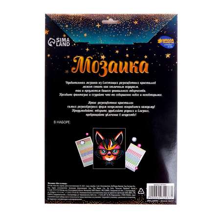 Алмазная мозаика Школа Талантов Кот в очках