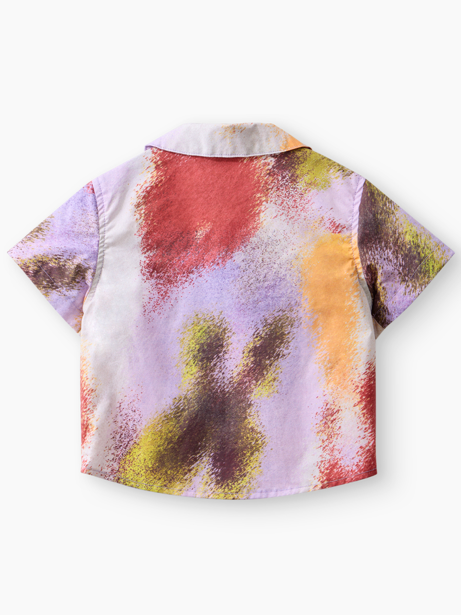 Рубашка Happy Baby 88701-0_purpl red gradient - фото 4