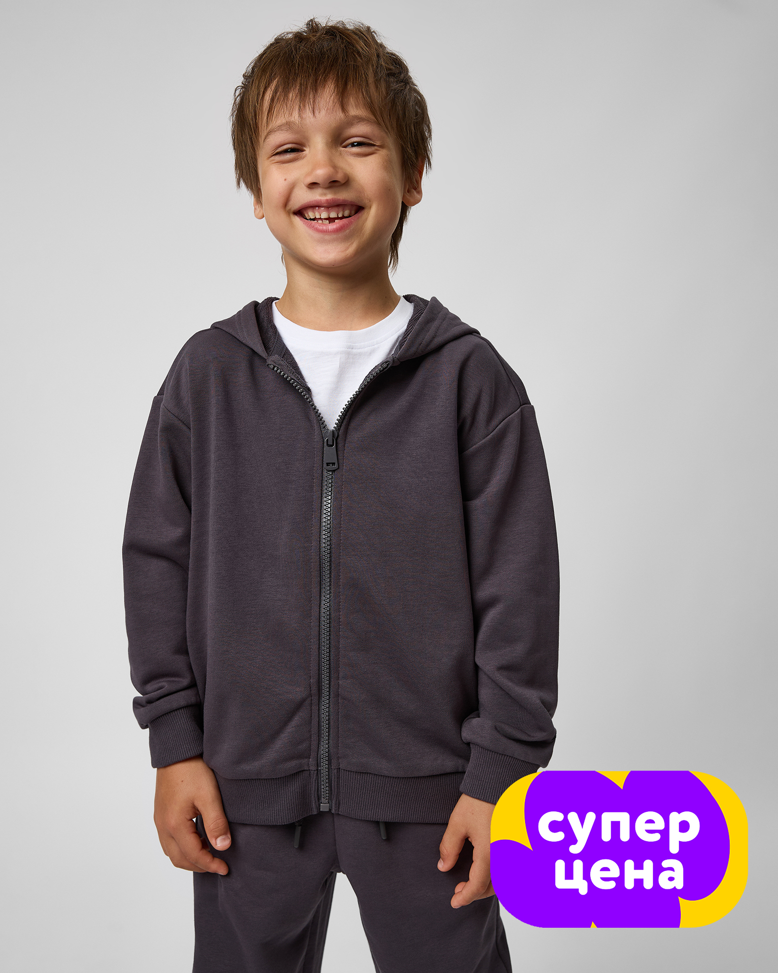 Толстовка Futurino W25FU1-B02Tkb-DG - фото 1