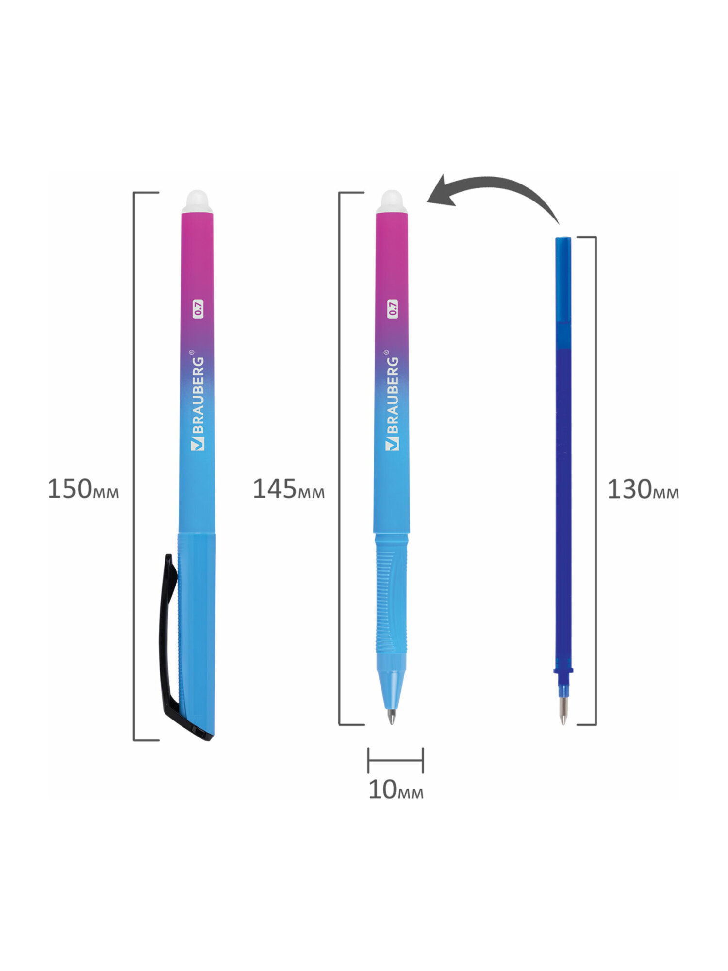 Ручка со стираемыми чернилами Brauberg 1 шт. - фото 15