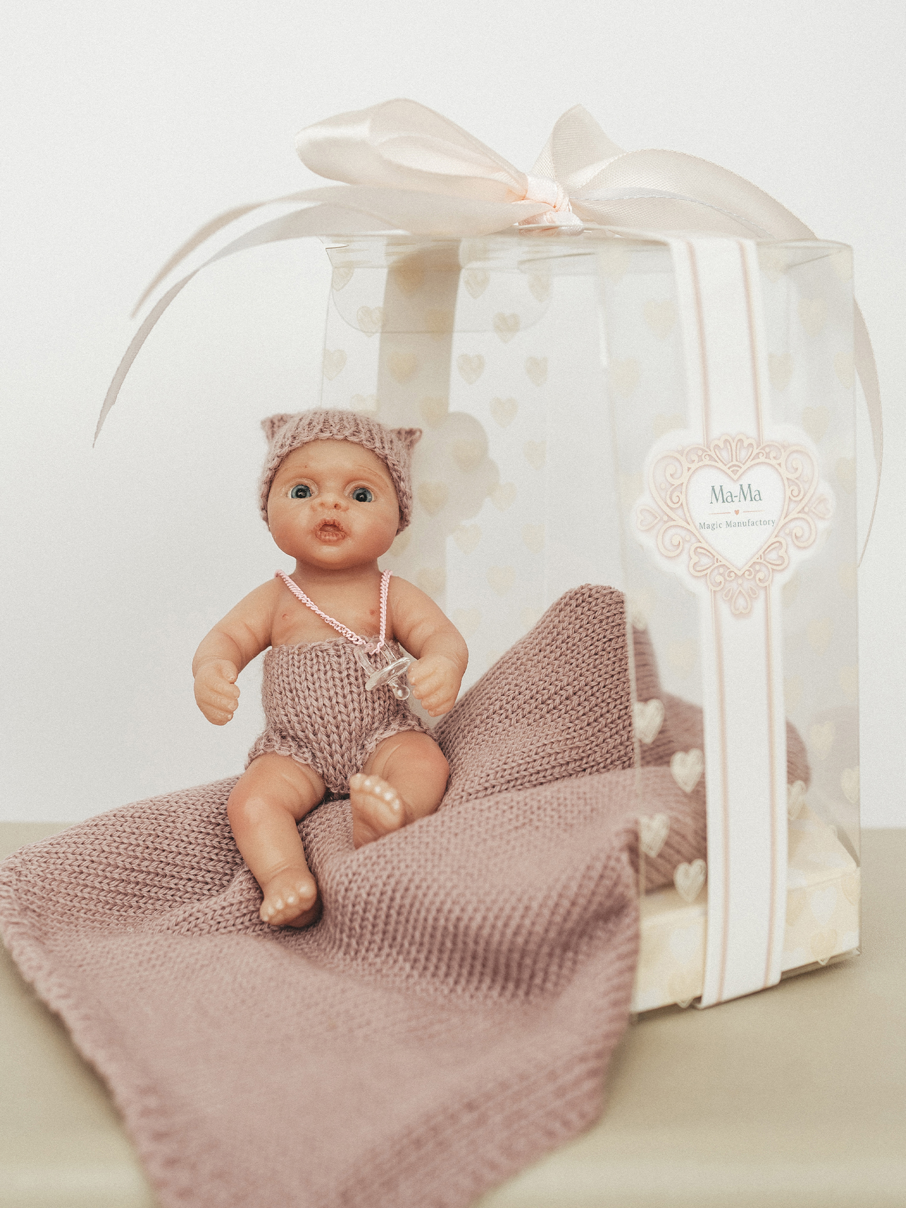 Кукла мини Magic Manufactory Magic baby Пупс Reborn высота 12 см 4631162180895 - фото 4