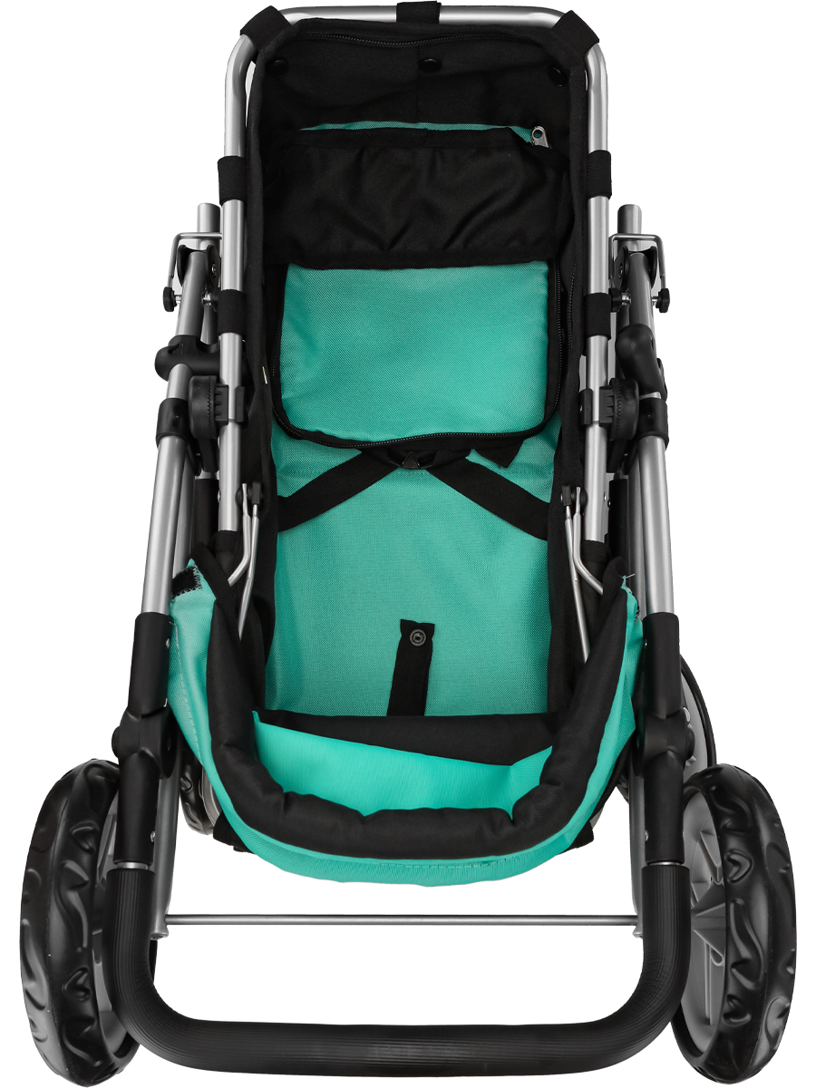 Коляска 3 в 1, коляска-люлька, прогулочная коляска, коляска-трансформер для кукол MELOBO 9651BS-A - фото 15