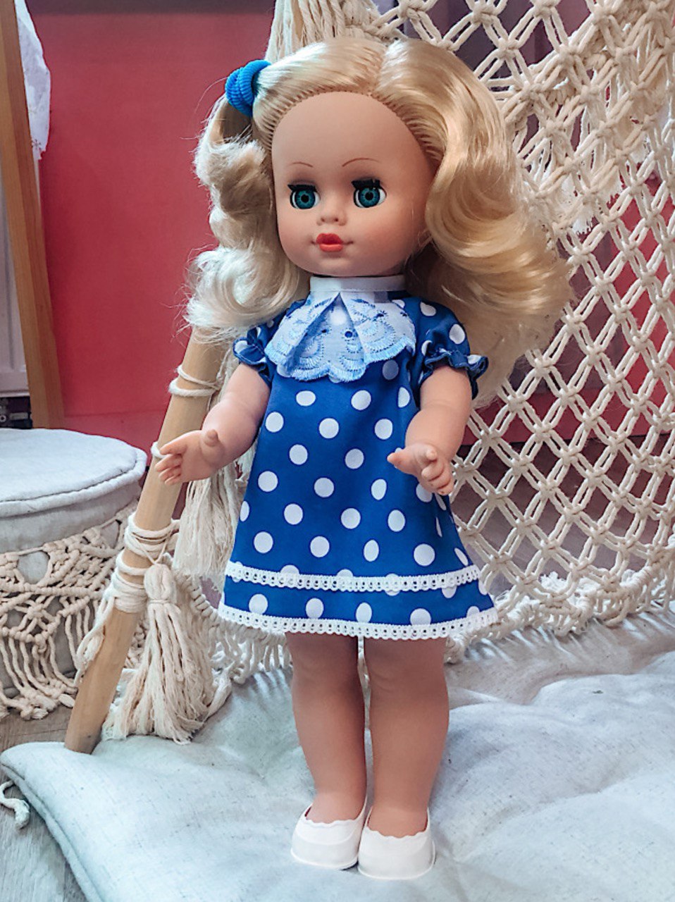 Кукла классическая СТРАНА КУКОЛ большая говорящая Маша высота 40 см 19-07.3 - фото 8