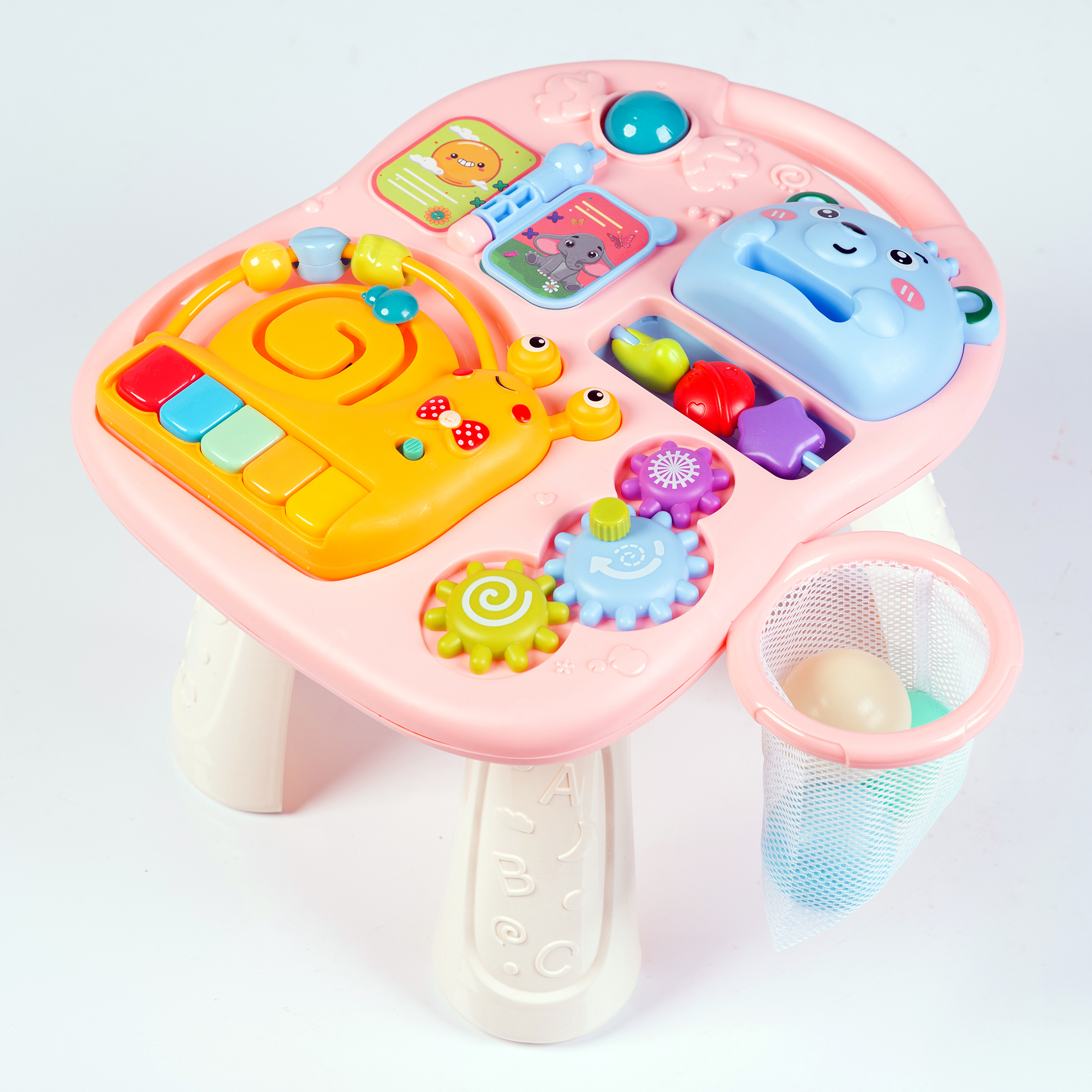 Каталка Babyhit с ручкой розовый - фото 15