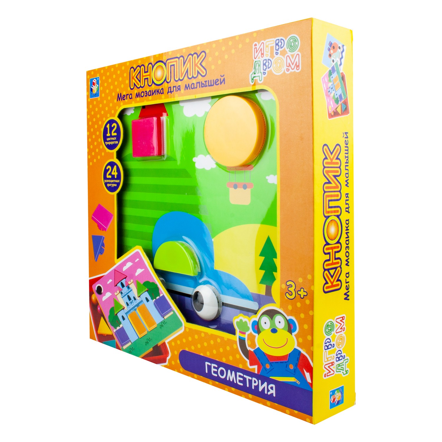 Мозаика 1TOY Кнопик геометрия - фото 3