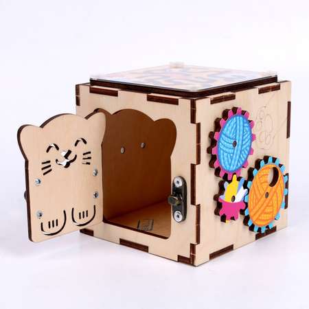Игрушка Лесная мастерская бизиборд Котокубик