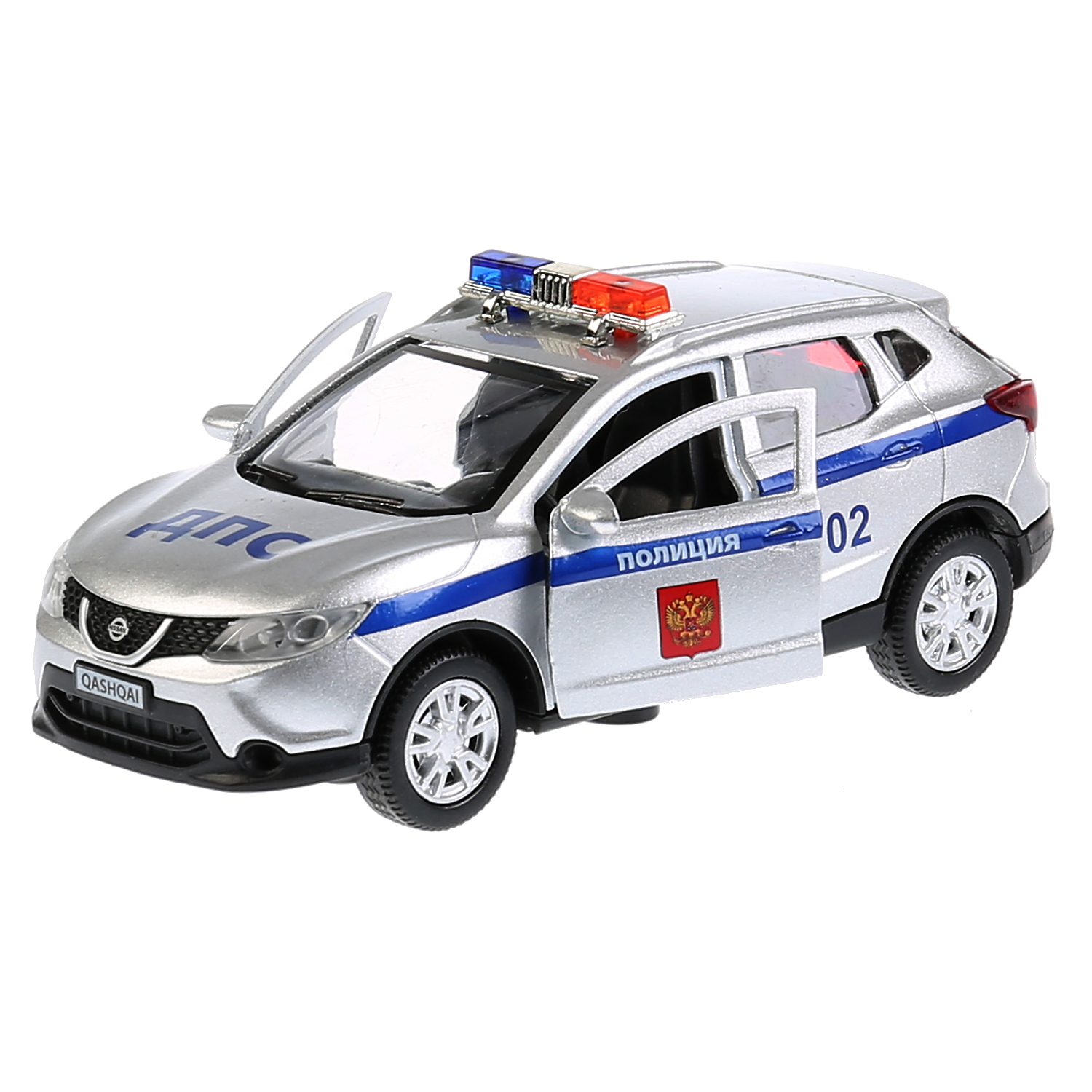 Полицейская машина Технопарк Nissan qashqai 263450 - фото 3