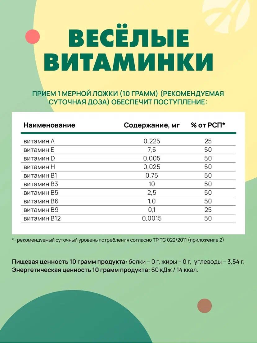 Весёлые витаминки Funny Vit Арт Лайф Комплекс витаминов и микроэлементов для роста и развития - фото 6