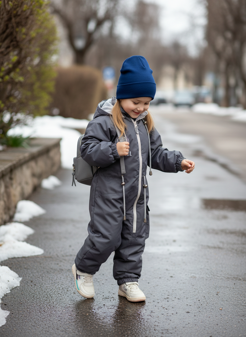 Комбинезон Arctic kids 30-029 серый - фото 2