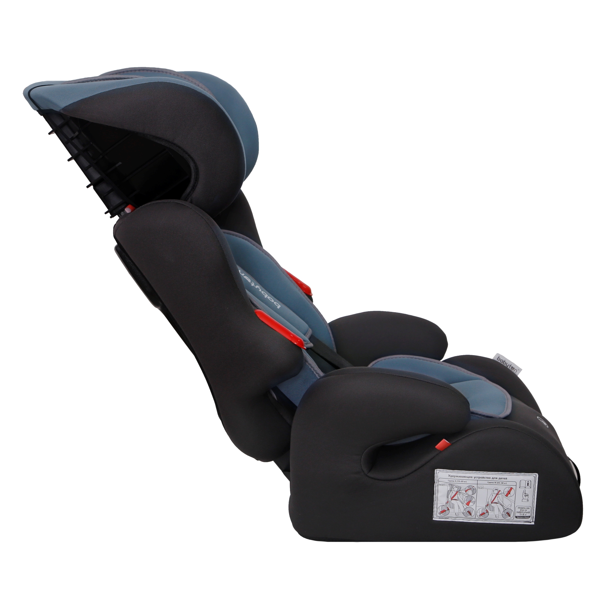 Автокресло Babyton Sirius I/II/III iceberg green 1/2/3 (9-36 кг) серый - фото 16