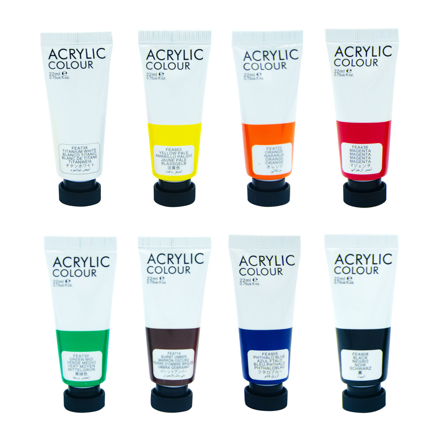 Краски акриловые Brauberg 8 цв. - фото 9