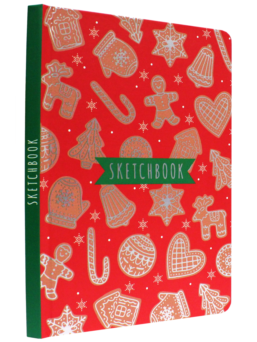 Скетчбук Проф-Пресс Новогодний А5. Пряники А5 64 лист. 1 шт. - фото 2