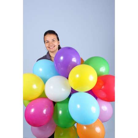 Воздушные шары Riota разноцветные 30 см 100 шт