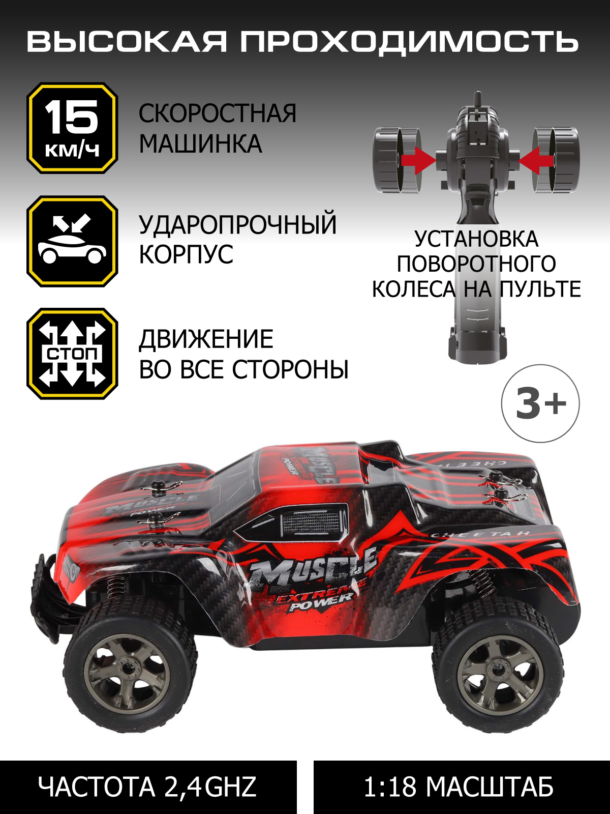 Внедорожник РУ AUTODRIVE 1:18 - фото 2