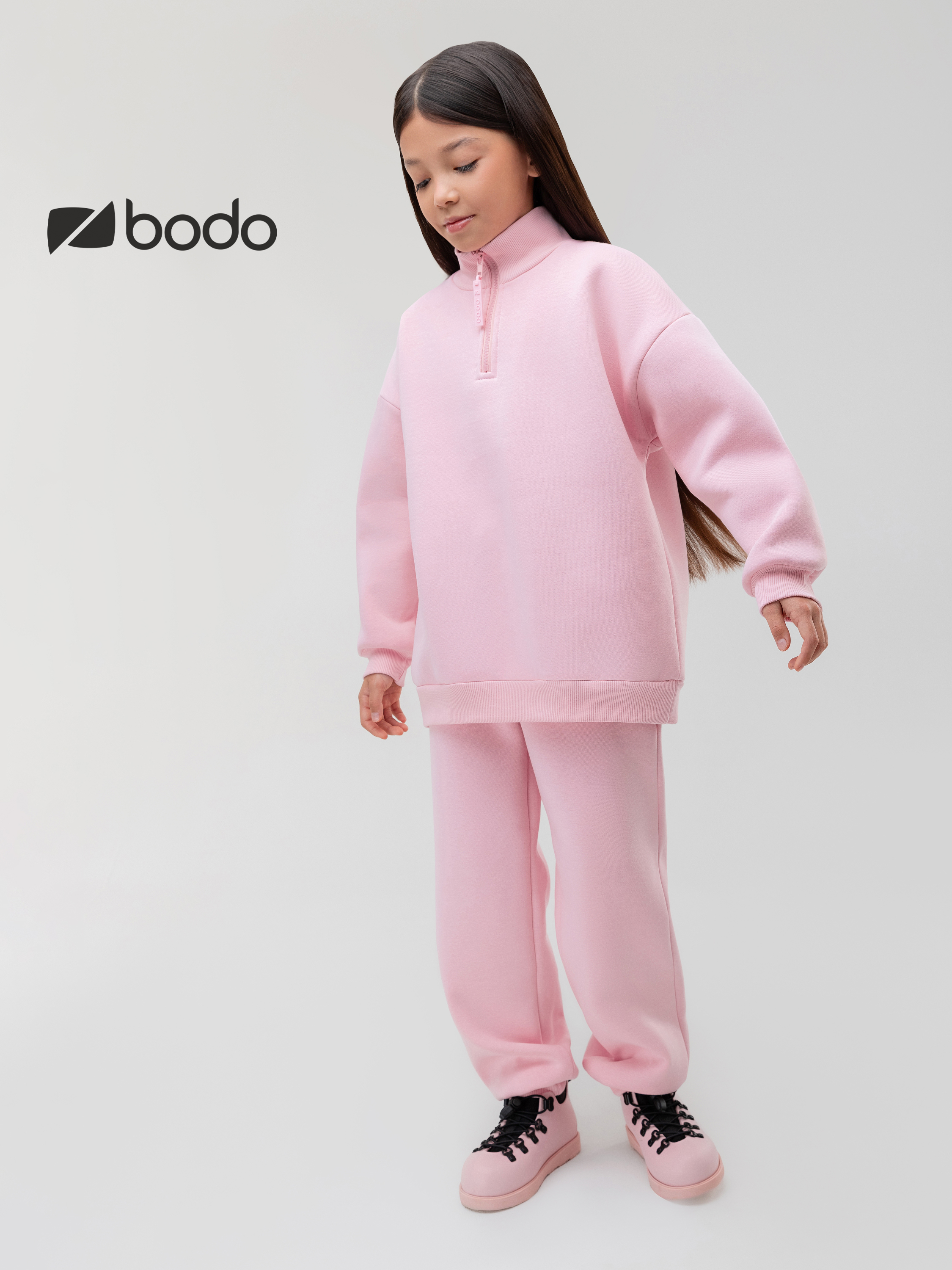Толстовка и брюки Bodo 11-599MU_розовый - фото 3