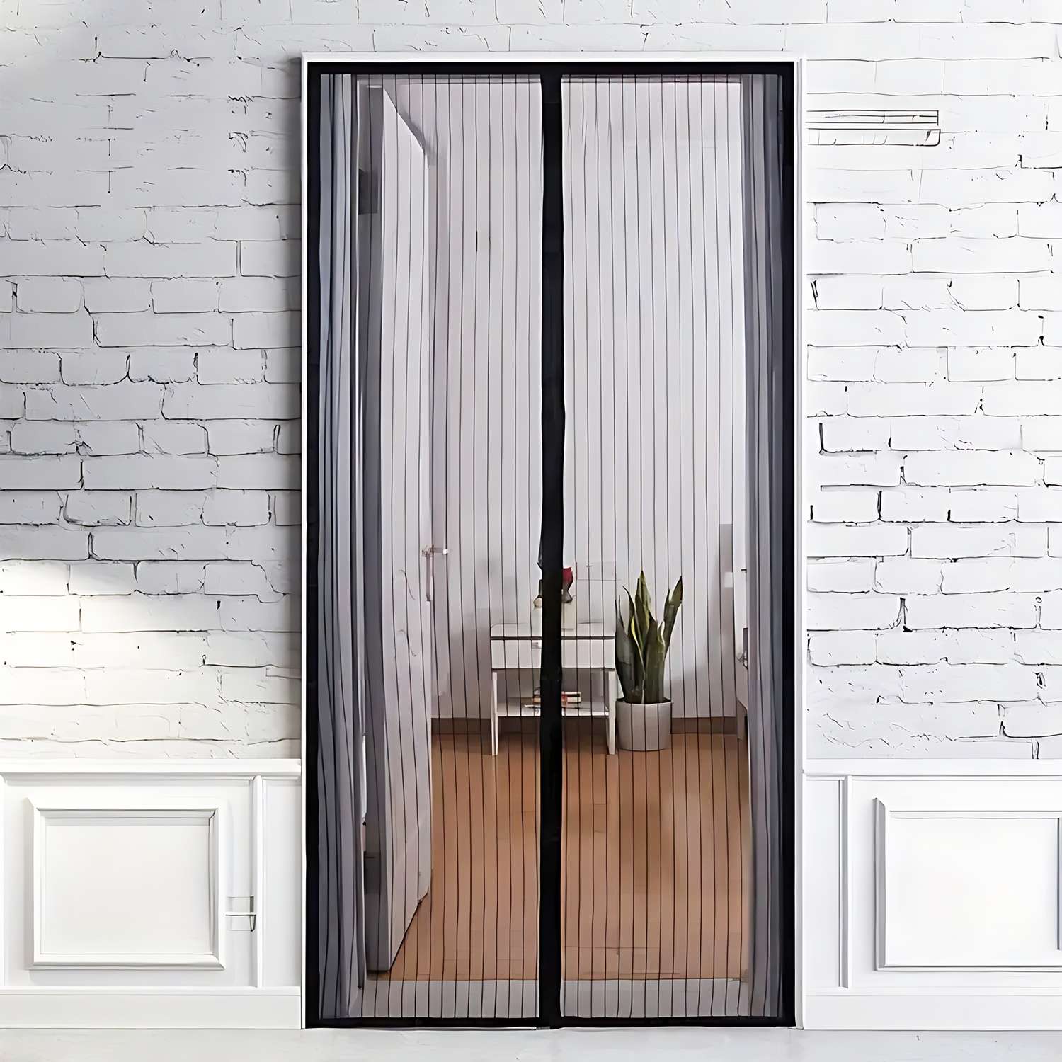 Антимоскитная сетка ё на дверь 100*210см - фото 1