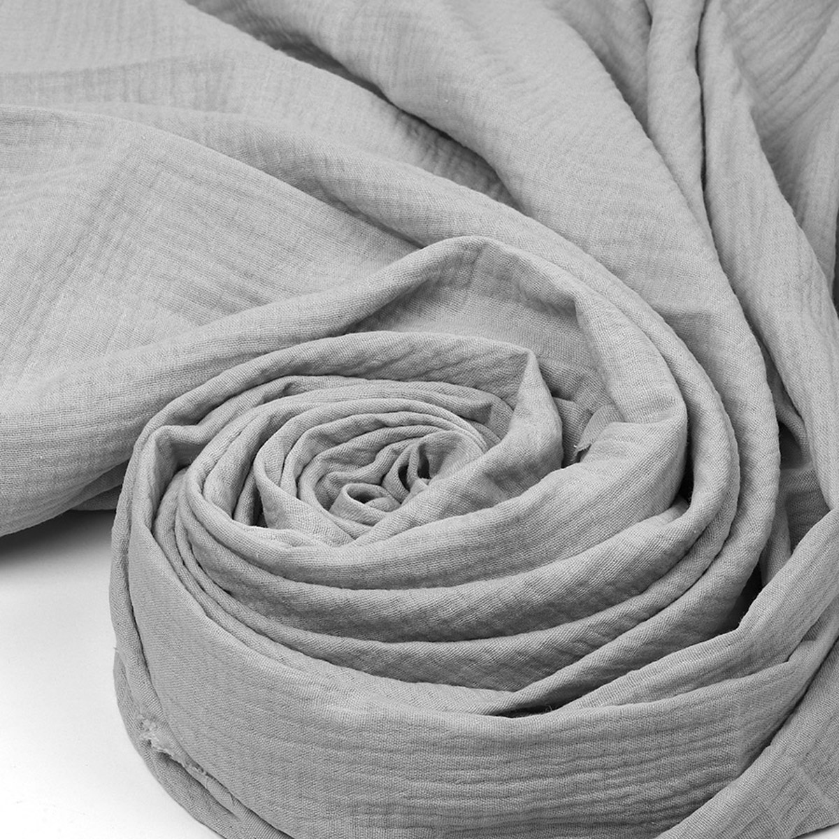 Ткань муслин TBY двухслойный жатый 1.3м х 2м – латте - фото 3