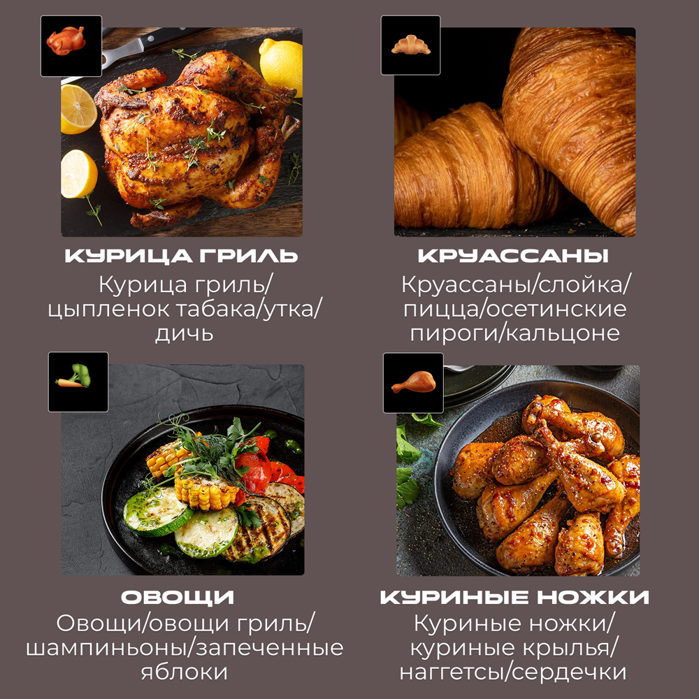 Индукционная плита и Аэрогриль. RED Colorcook MC550 - фото 22