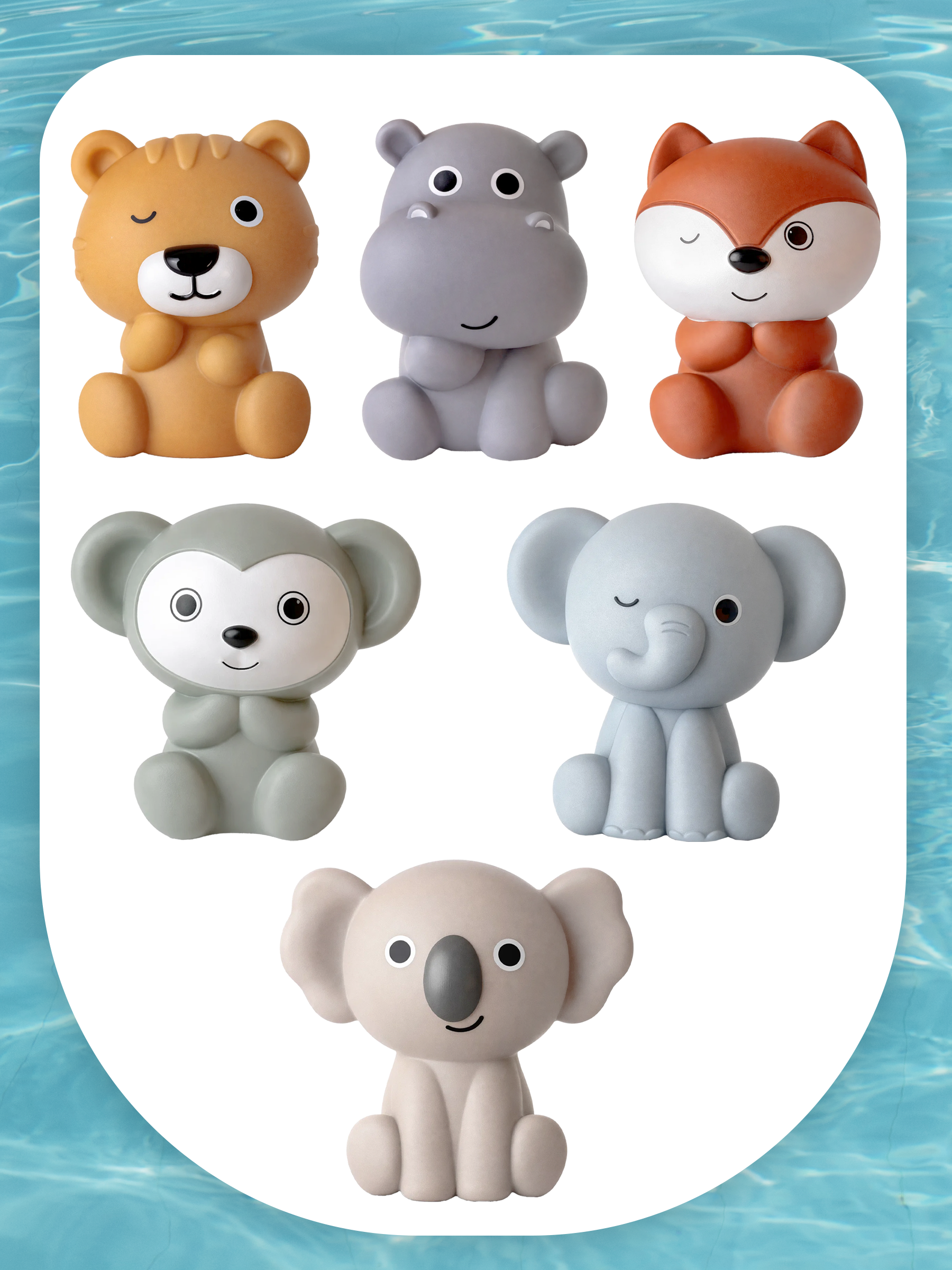 Игрушка BAZUMI Пальчиковая для ванной зверята - фото 6