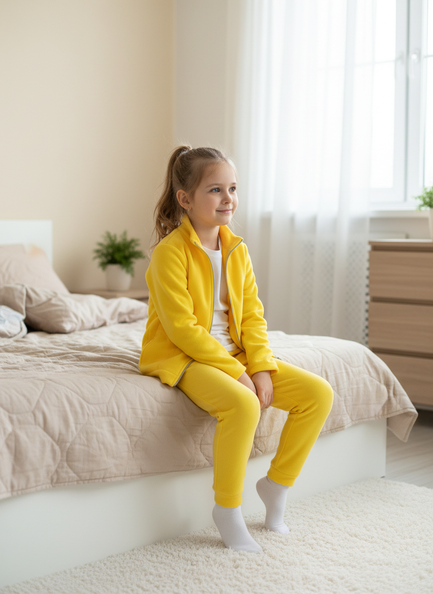 Изображение товара Детский флисовый костюм Утенок 116 для мальчика осень-зима