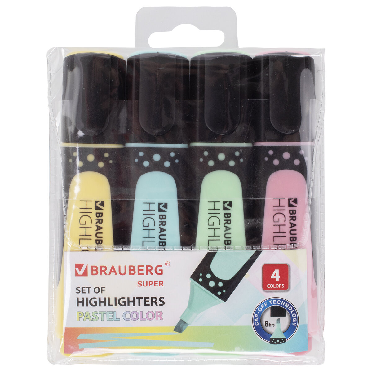 Точилка Brauberg Super Pastel 4 шт. - фото 6
