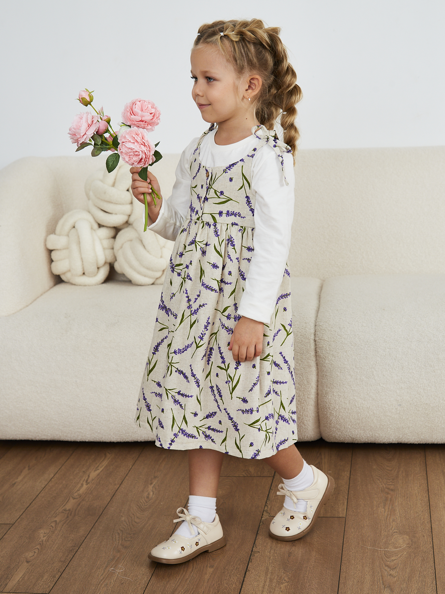 Сарафан MOUN сарафан_девочки_лаванда - фото 10