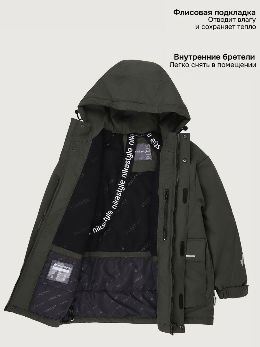 Куртка NIKASTYLE п4м4126 хаки - фото 5