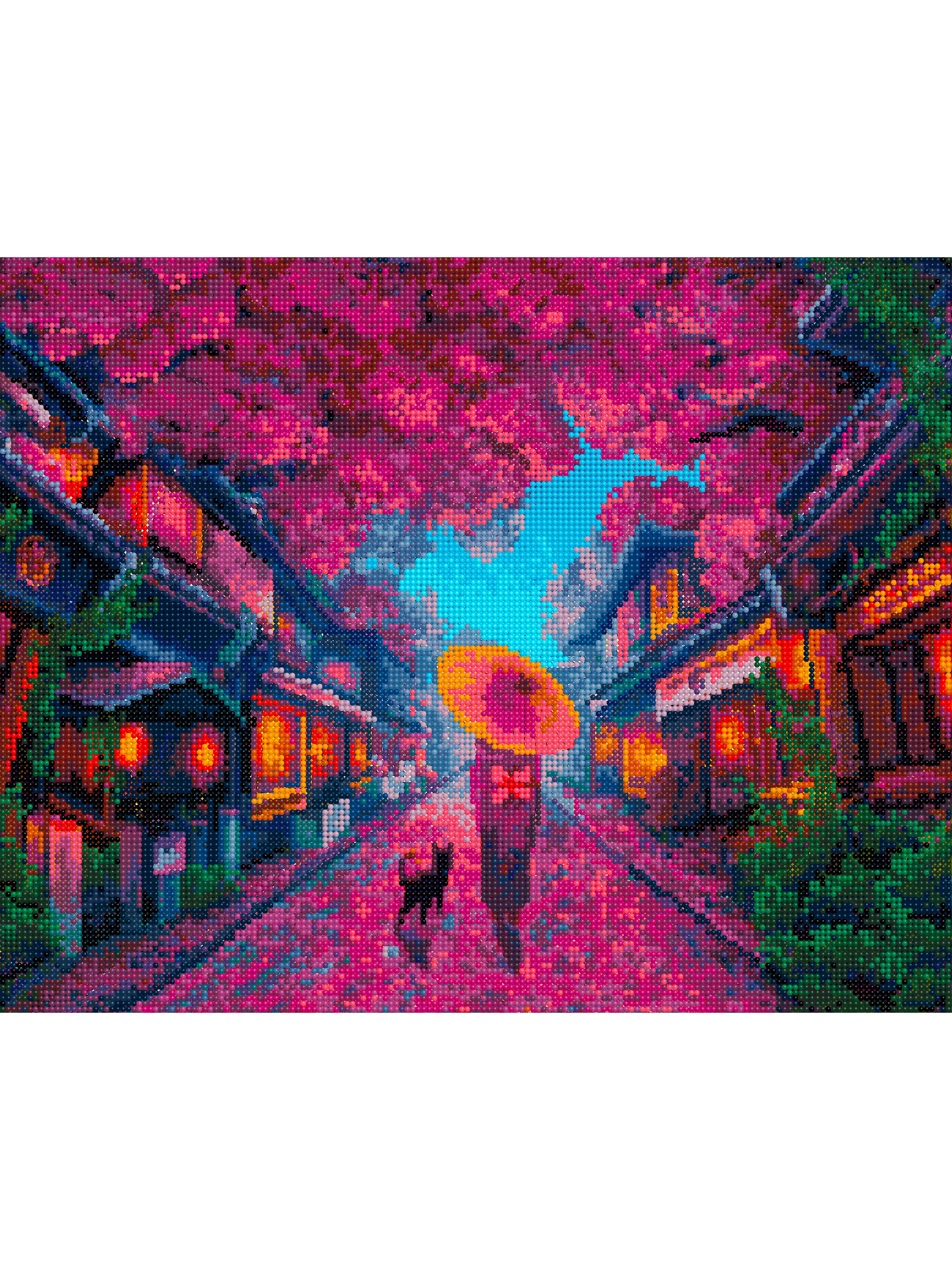 Алмазная мозаика Art sensation Прогулка под сакурой - фото 2