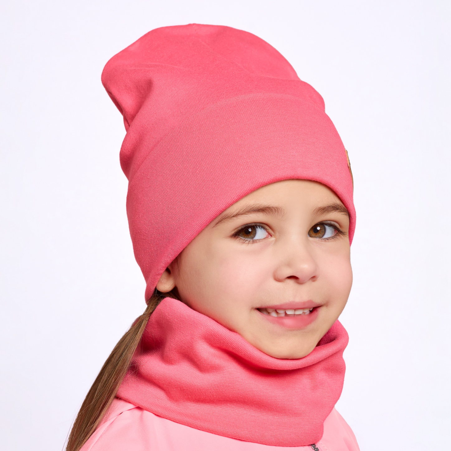 Шапка и снуд KUBRIO NYC-H-68-SPRotvG-pink - фото 3