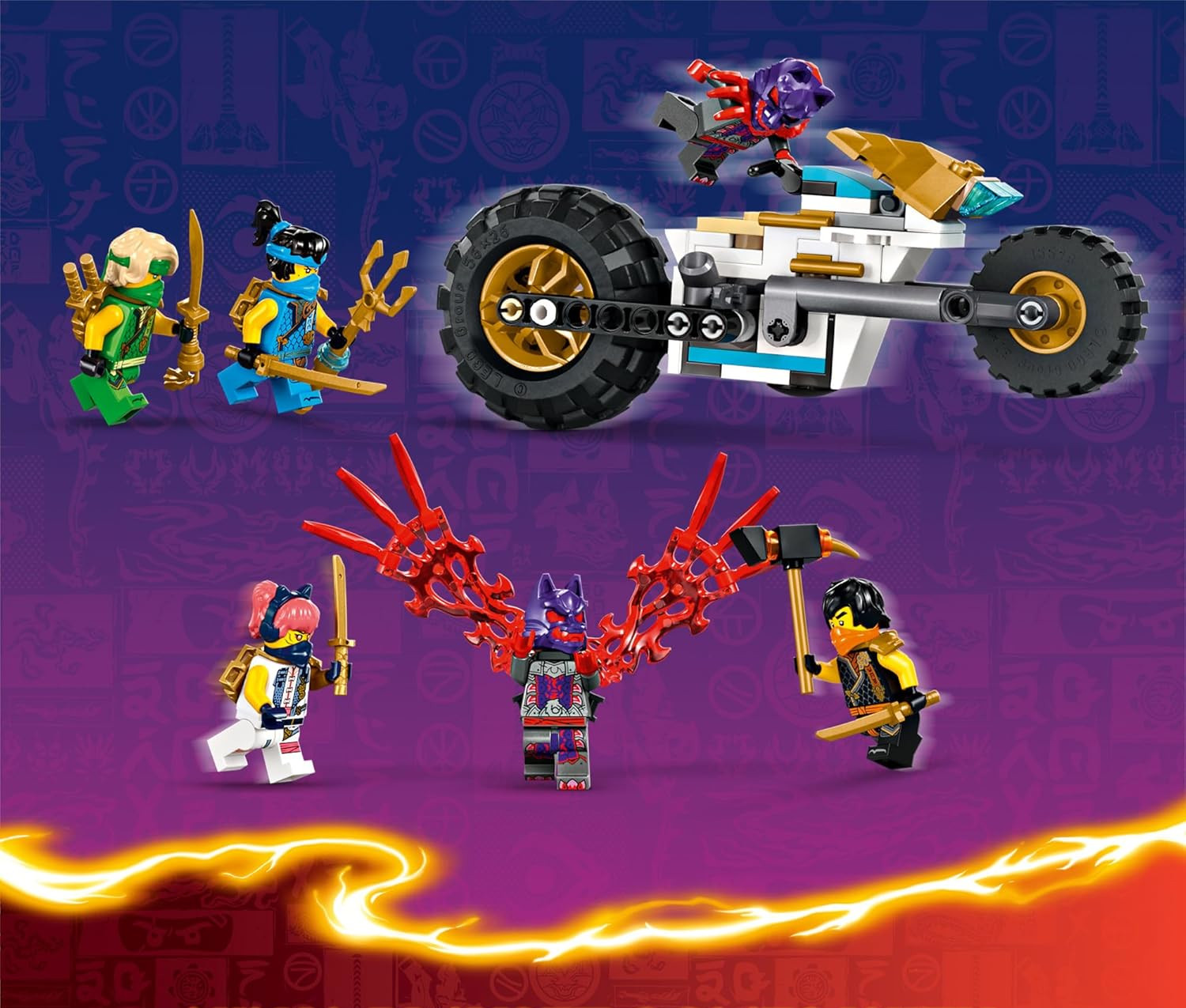 Конструктор LEGO NINJAGO Автомобиль команды ниндзя 576 дет. - фото 11