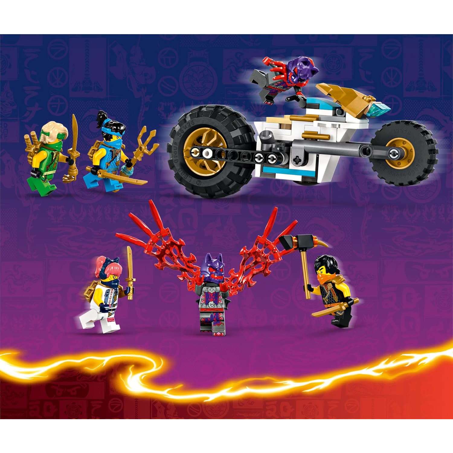 Конструктор LEGO NINJAGO Автомобиль команды ниндзя 576 дет. - фото 11