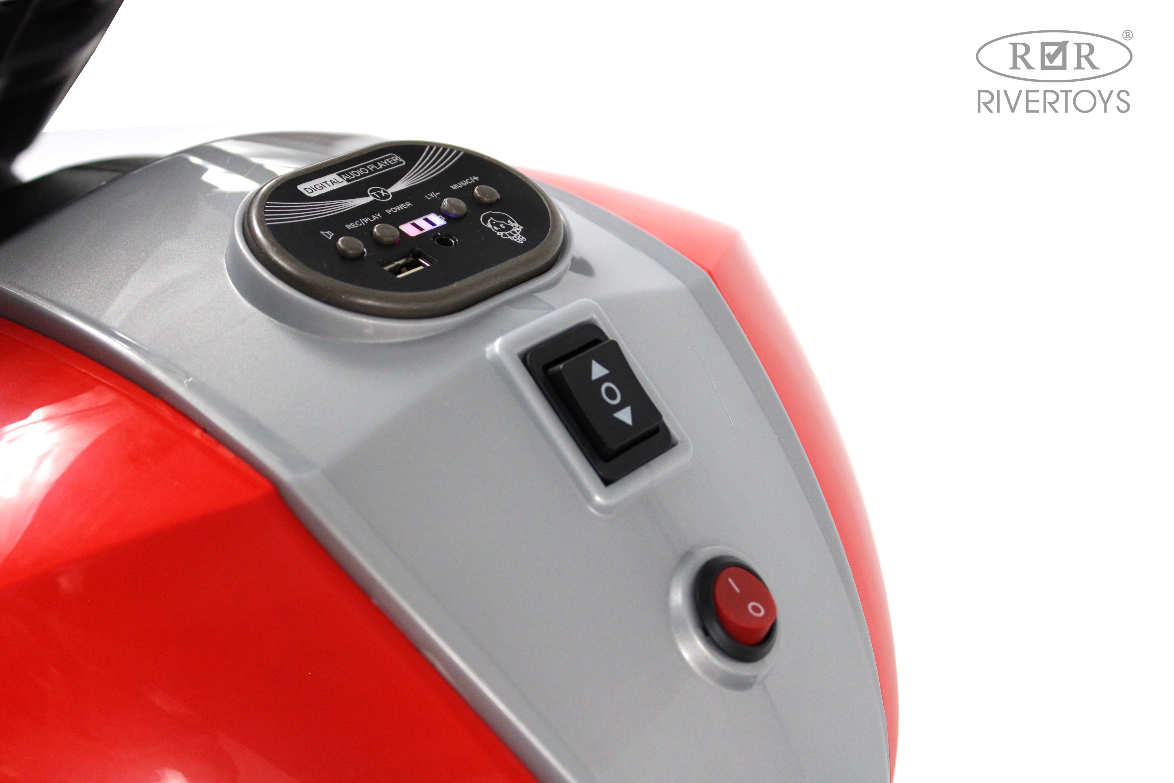 Электромобиль RIVERTOYS C111MC-RED - фото 8
