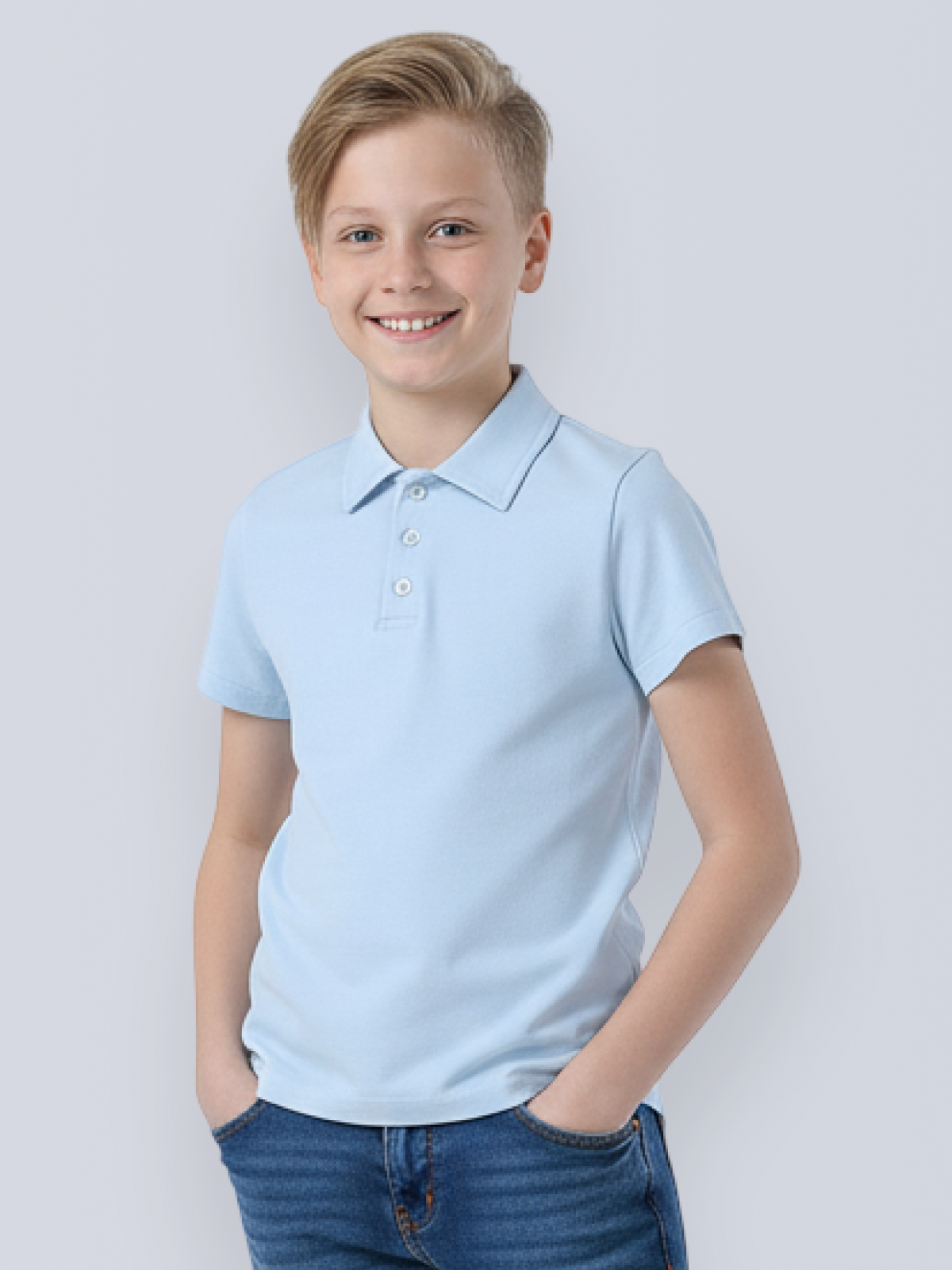 Поло Ladno 602голубой - фото 1