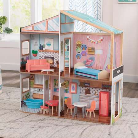 Домик для кукол KidKraft с мебелью