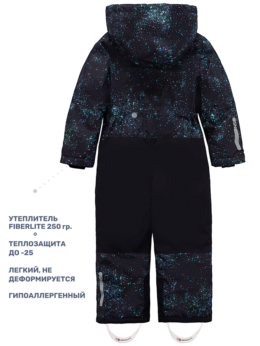 Комбинезон NIKASTYLE 8з5324 черный/бирюза - фото 5