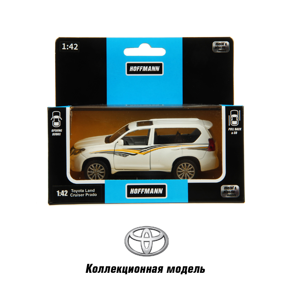 Внедорожник HOFFMANN Toyota Land Cruiser Prado 1:43 122227 - фото 7