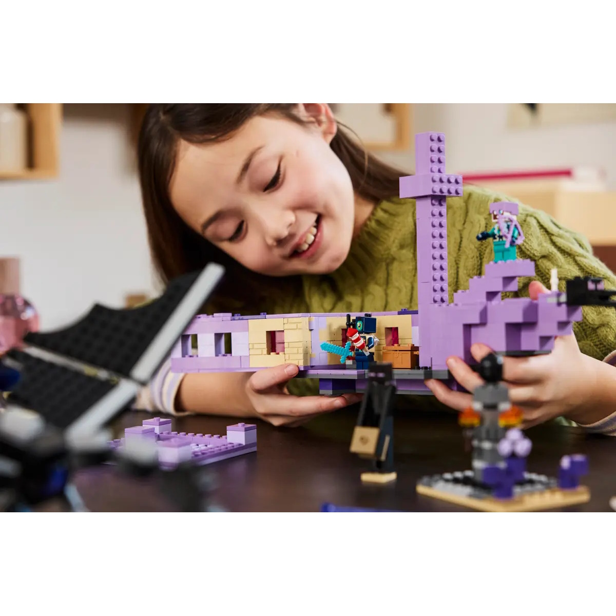 Конструктор LEGO Minecraft Дракон Эндера и Корабль блочный - фото 12
